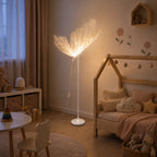 Lampa Podłogowa Dekoracyjna LED Motyl ze Świecącymi Skrzydłami 80 cm