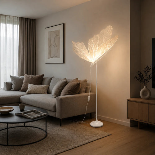 Lampa Podłogowa Dekoracyjna LED Motyl ze Świecącymi Skrzydłami 80 cm