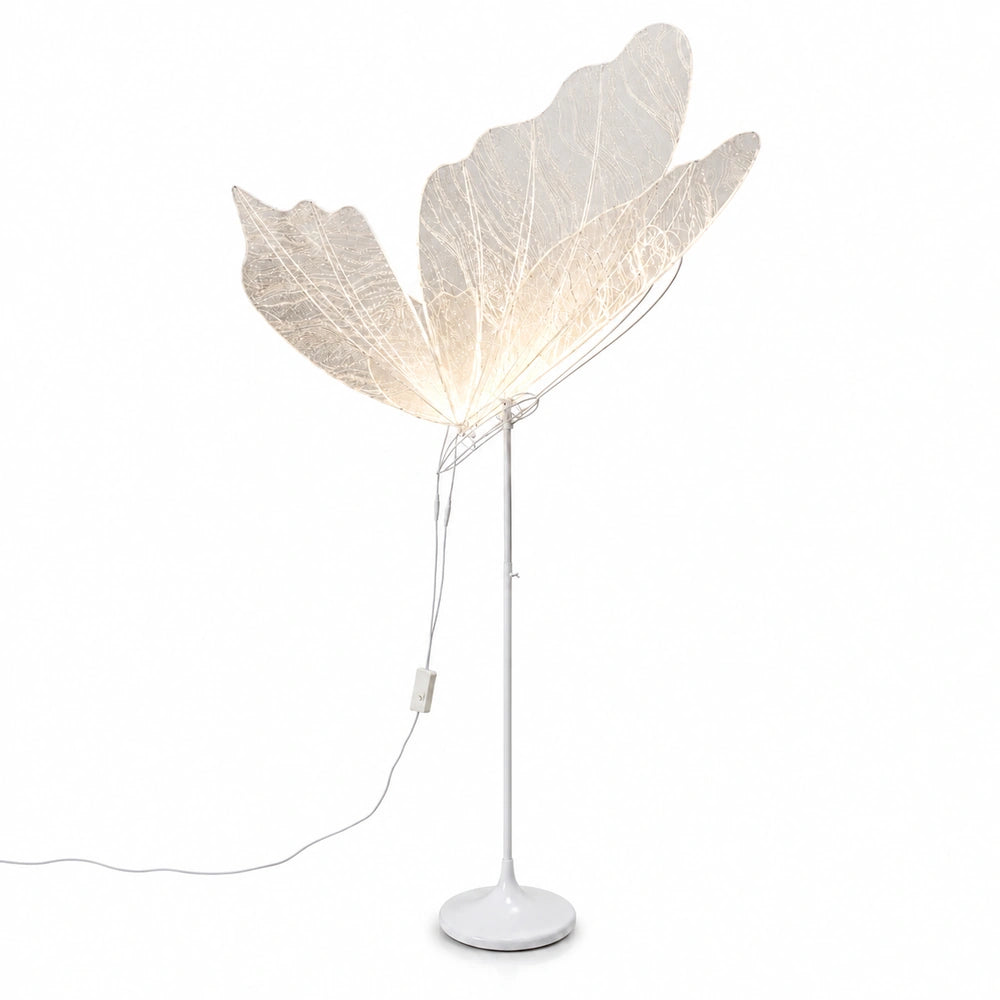 Lampa podłogowa dekoracyjna LED Motyl ze świecącymi skrzydłami